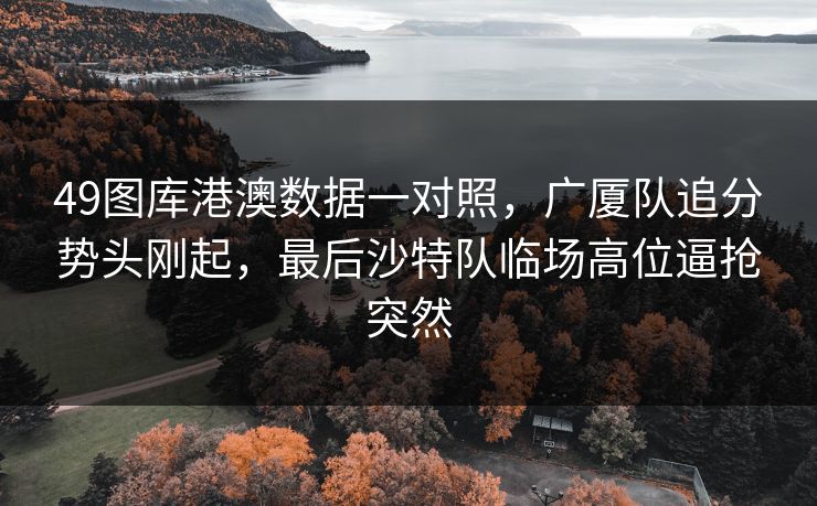 49图库港澳数据一对照,广厦队追分势头刚起,最后沙特队临场高位逼抢突然 49图库港澳数据一对照,广厦队追分势头刚起,最后沙特队临场高位逼抢突然